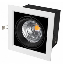 Встраиваемый светильник Arlight CL-KARDAN-S190x190-25W Warm3000 (WH-BK, 30 deg) 024985