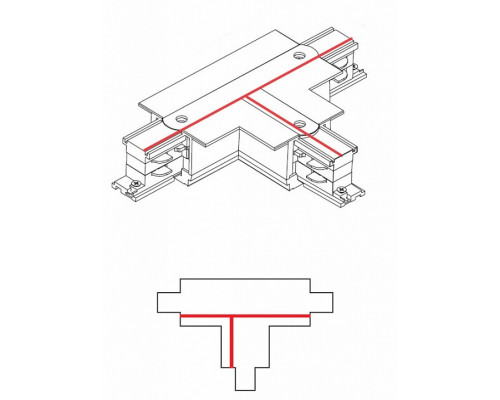 Соединитель T-образный для треков Nowodvorski Ctls Power 8246