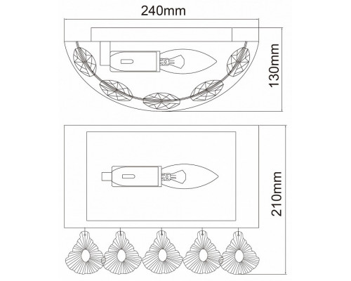 Накладной светильник MW-Light Жаклин 15 465026601