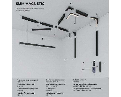 Светильник на штанге Elektrostandard Slim Magnetic a067379