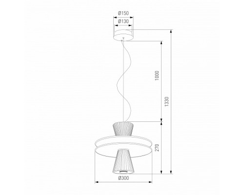 Подвесной светильник Eurosvet Titania 40028/1 LED белый