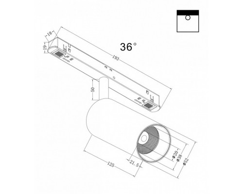 Светильник на штанге Maytoni Focus LED TR032-2-12W4K-M-B