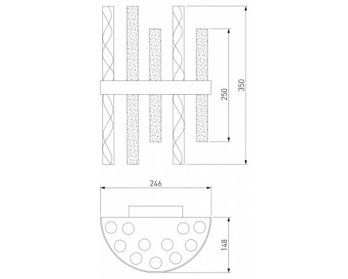 Накладной светильник Bogate's Hollis 367/2