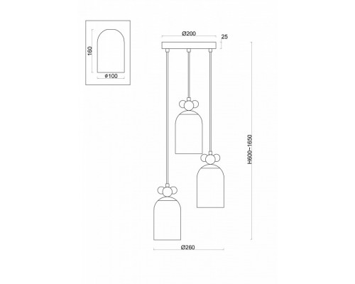 Подвесной светильник Freya Pitch FR5365PL-03CH