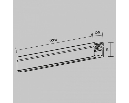 Трек накладной Maytoni Busbar trunkings Levity TRX184-112B