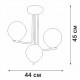 Люстра на штанге Vitaluce V49420 V49420-8/3PL