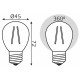 Набор ламп светодиодных Gauss Filament E27 7Вт 4100K 105902207T