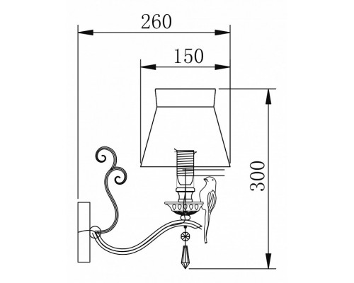 Бра Maytoni Bird ARM013-01-W