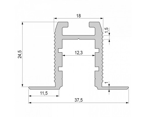 Профиль накладной Deko-Light ET-03-10 975471