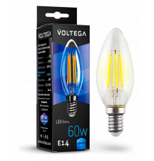 Лампа светодиодная Voltega Crystal E14 6Вт 4000K 7020