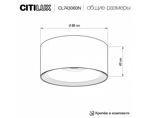 Накладной светильник Citilux Rover CL743060N