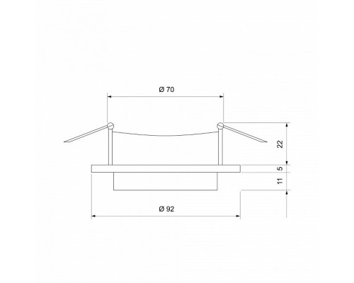 Встраиваемый светильник Elektrostandard Solas a053345