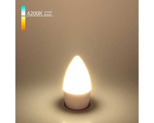 Лампа светодиодная Elektrostandard Свеча E27 6Вт 4200K a048675