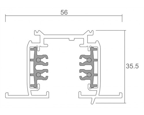 Трек встраиваемый Deko-Light Line Built 710069