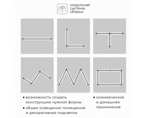 Модульный светильник Imex Thin & Smart IL.0060.5000-1000-BK