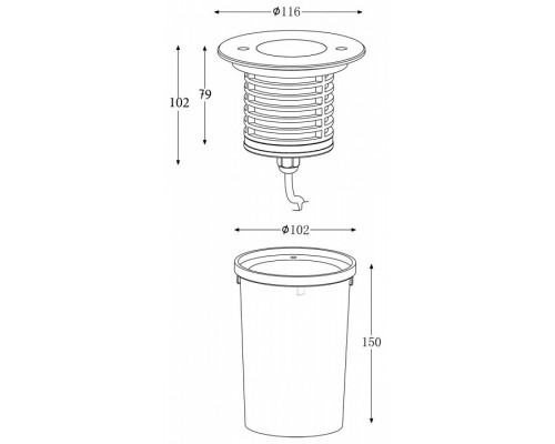 Встраиваемый в дорогу светильник Deko-Light Bodeneinbauleuchte II WW 730255