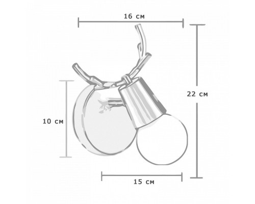 Бра Imperiumloft DEER DEER01
