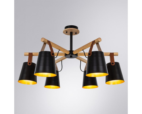 Люстра на штанге Arte Lamp Thomas A7032PL-6BK