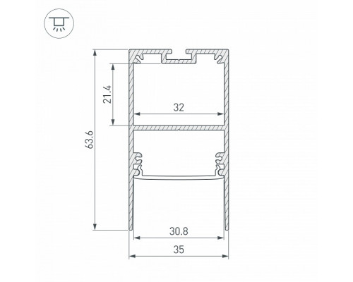 Профиль накладной Arlight SL-COMFORT 033277