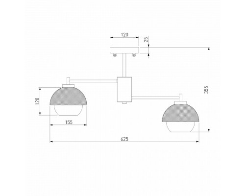 Люстра на штанге Eurosvet Nocciola 70106/6 черный