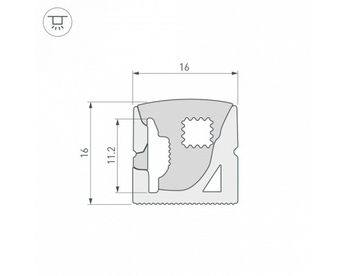 Короб накладной гибкий Arlight WPH 041093