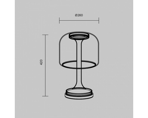 Настольная лампа декоративная Maytoni Spirito MOD286TL-L18W3K