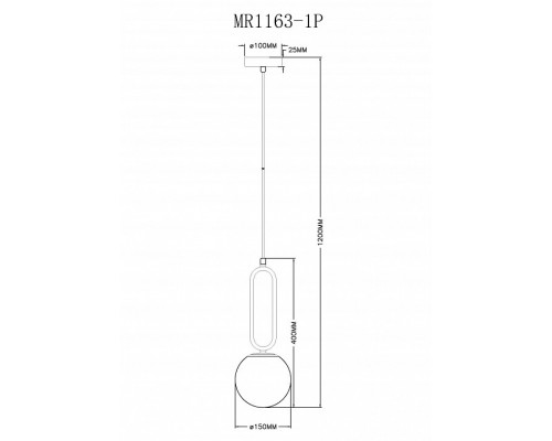 Подвесной светильник MyFar Pierre MR1163-1P