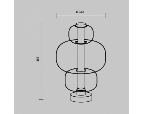 Настольная лампа декоративная Maytoni Atmos MOD364TL-L15W3K