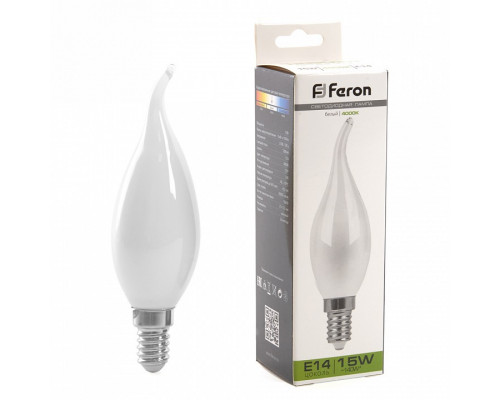Лампа светодиодная Feron LB-718 E14 15Вт 4000K 38262