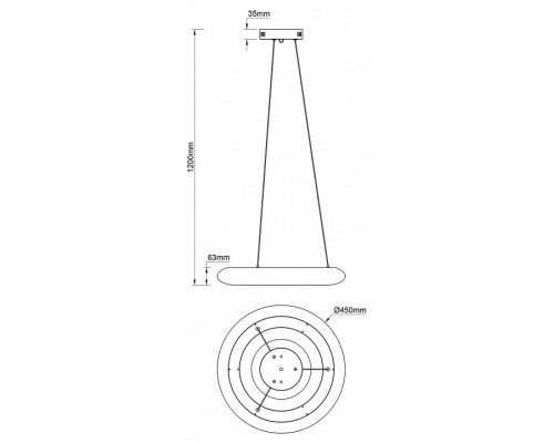 Подвесной светильник Escada Soft 10258/1LED