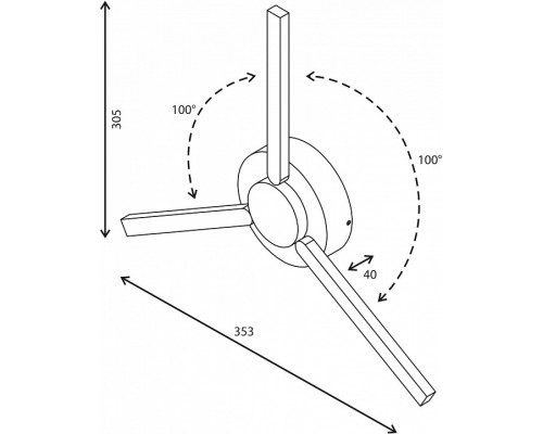 Накладной светильник Elektrostandard Techno a040501