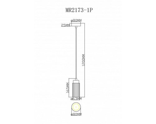 Подвесной светильник MyFar Alex MR2173-1P