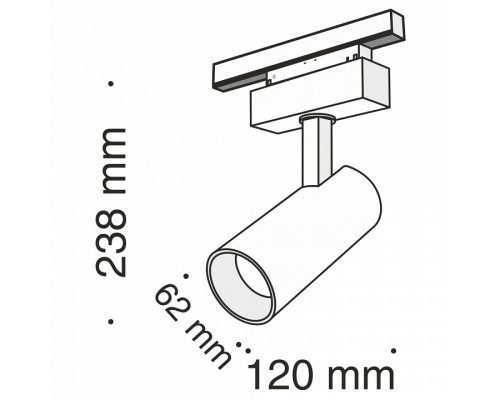 Светильник на штанге Maytoni Focus LED TR019-2-15W3K-B