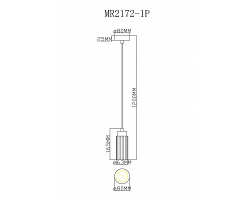 Подвесной светильник MyFar Alex MR2172-1P