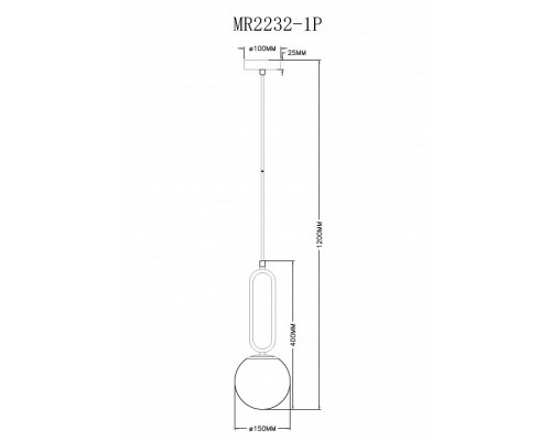 Подвесной светильник MyFar Pierre MR2232-1P