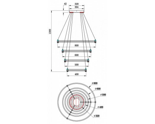 Подвесной светильник Stilfort Tooring 4006/02/04P