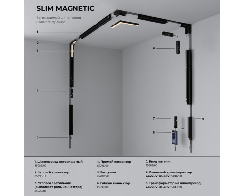 Встраиваемый светильник Elektrostandard Slim Magnetic a067376