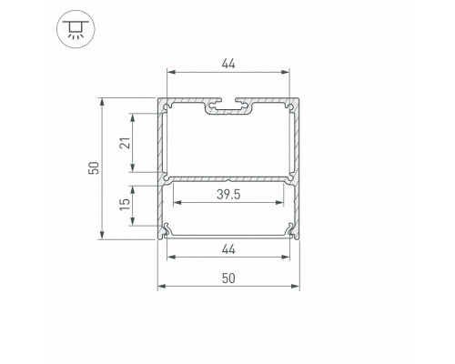 Профиль накладной Arlight SL-LINE 39982