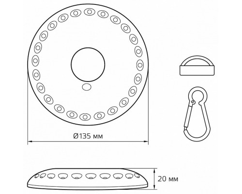 Фонарь кемпинговый Gauss GF000 GF003