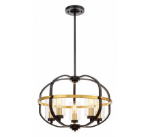 Люстра на штанге LUMINA DECO Monterey LDP 1141-5 BK+MD