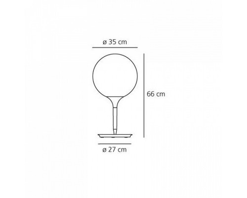 Настольная лампа декоративная Artemide  1049010A