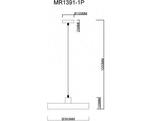 Подвесной светильник MyFar Ria MR1391-1P