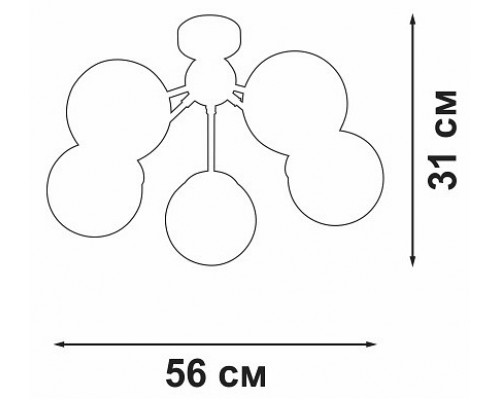 Потолочная люстра Vitaluce V3772 V3772-8/5PL