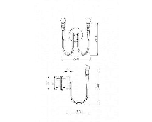 Бра Freya Branches FR5253WL-02N