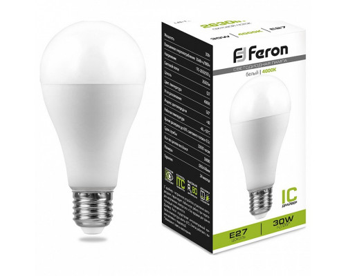 Лампа светодиодная Feron Lb 130 E27 30Вт 4000K 38195