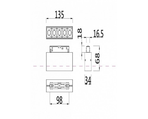 Накладной светильник Maytoni Points TR014-2-10W3K-B