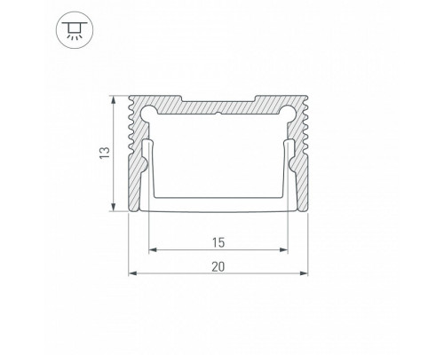 Короб накладной Arlight SL-SLIM 36835