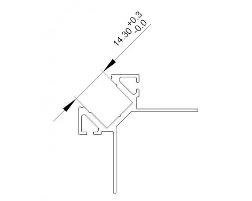 Профиль накладной Deko-Light EV-02-12 975385