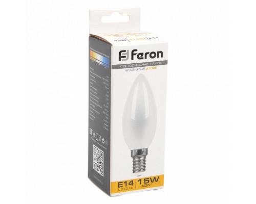 Лампа светодиодная Feron LB-717 E14 15Вт 2700K 38255