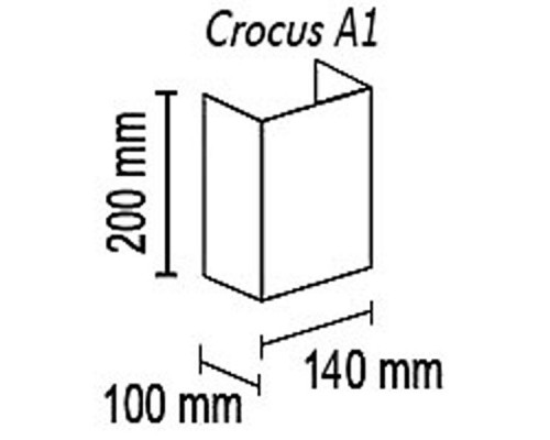 Накладной светильник TopDecor Crocus Glade Crocus Glade A1 10 98g